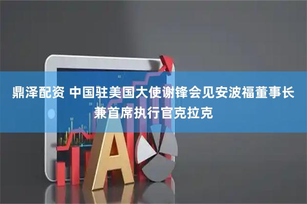 鼎泽配资 中国驻美国大使谢锋会见安波福董事长兼首席执行官克拉克